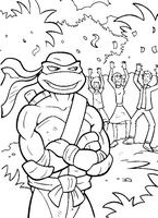 dla chłopców kolorowanki Wojownicze Żółwie Ninja numer  76